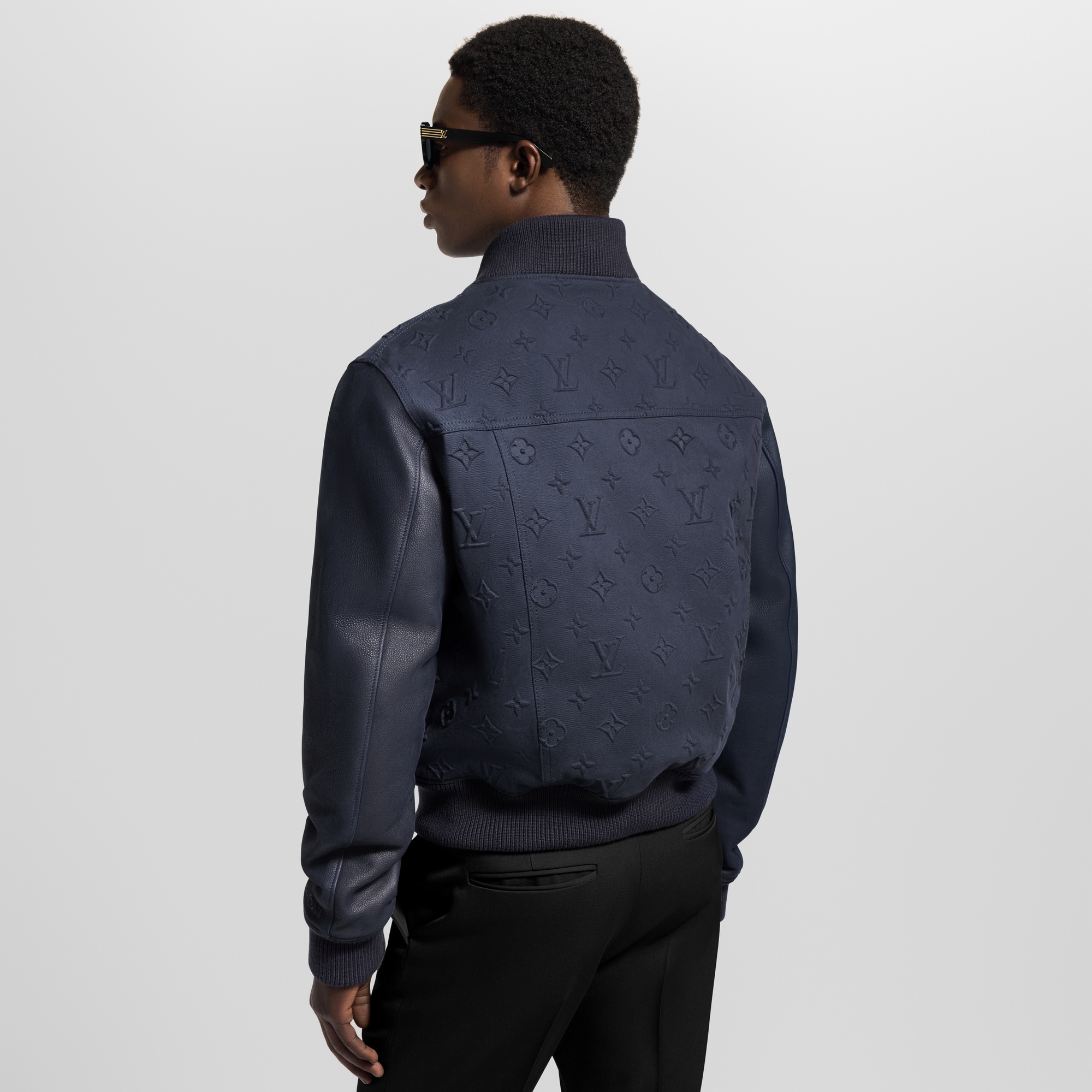 Embossed Monogram Cotton Varsity Jacket - Men - Ready-to